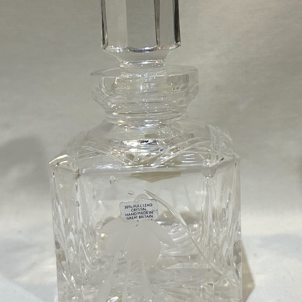 Stuart Crystal Perfume Bottle 30% Full Lead Crystal Hand Made in Great Britain